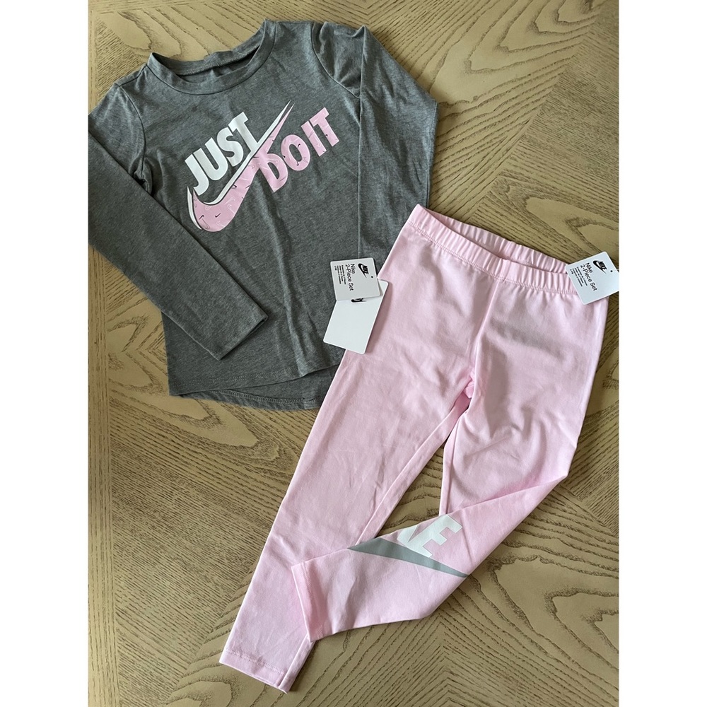 *BUNDLE* Girls Nike 2 PC Long Sleeve Tee & Pant Size 4